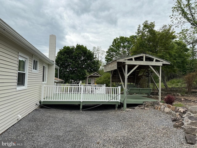 64 Mulberry St, Franklin, WV 26807 - view of patio with a deck