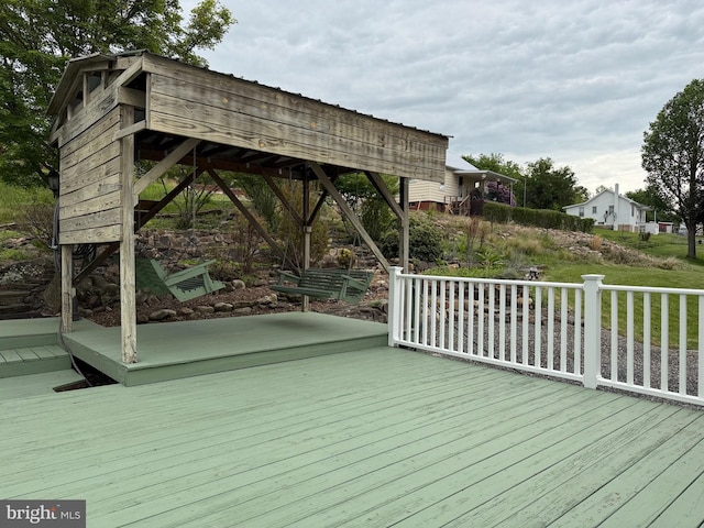 64 Mulberry St, Franklin, WV 26807 - view of deck