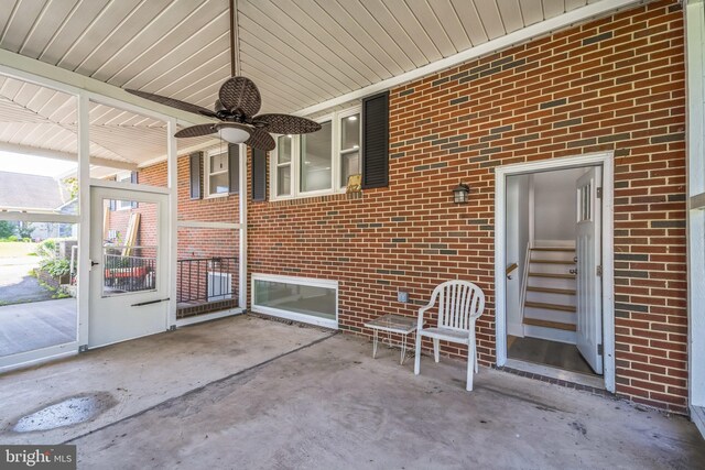 931 Oakdale Cir, Millersville, MD 21108 - view of patio with ceiling fan