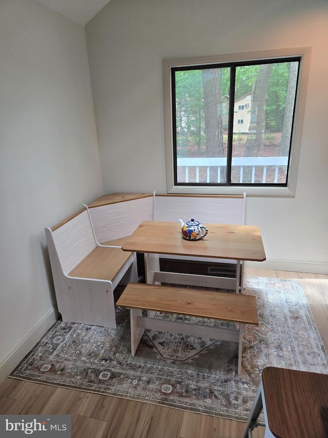 6 Granby Ln, Ocean Pines, MD 21811 - dining space featuring breakfast area, wood finished floors, and baseboards