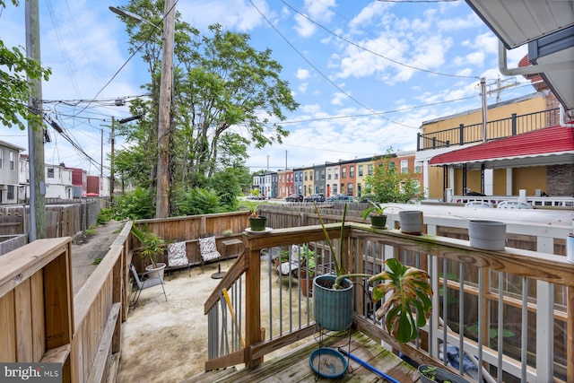 2300 Ashland Ave, Baltimore, MD 21205 - wooden deck featuring a fenced backyard