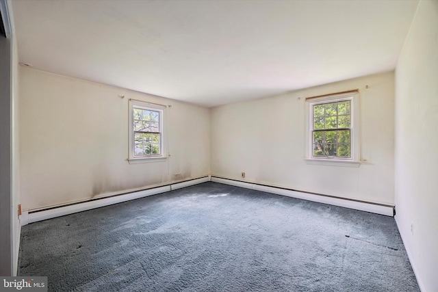 spare room with carpet flooring and plenty of natural light