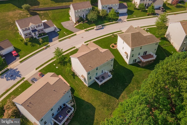 aerial view of residential area