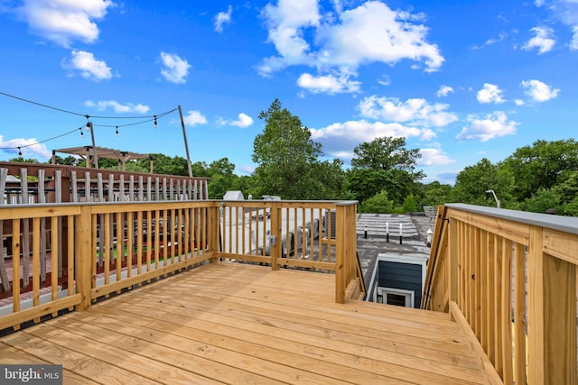 view of wooden terrace
