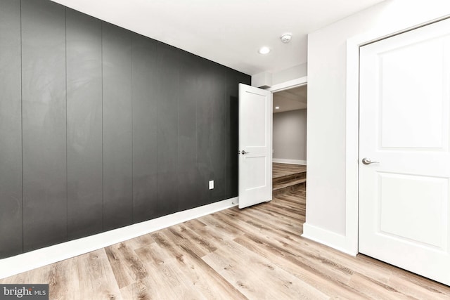 2432 S Culpeper St, Arlington, VA 22206 - unfurnished bedroom featuring light wood-type flooring and baseboards