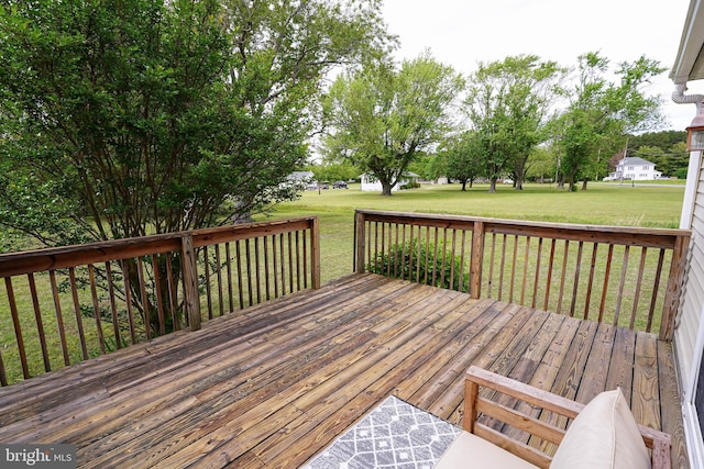20560 Nanticoke Rd, Nanticoke, MD 21840 - wooden deck featuring a yard