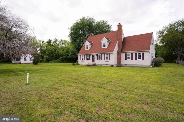 20560 Nanticoke Rd, Nanticoke, MD 21840 - back of house with a chimney, a lawn, and crawl space