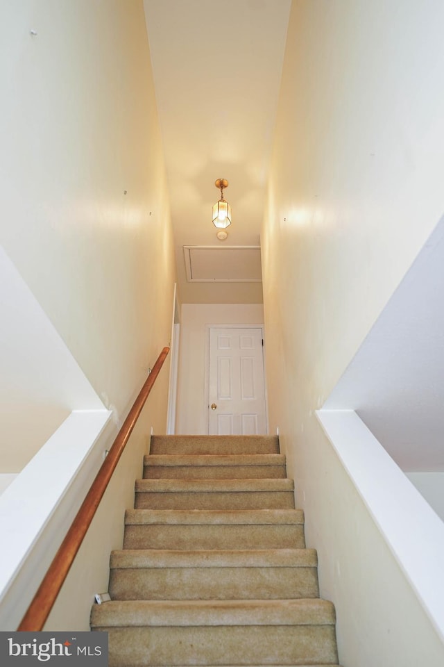 20560 Nanticoke Rd, Nanticoke, MD 21840 - staircase with attic access