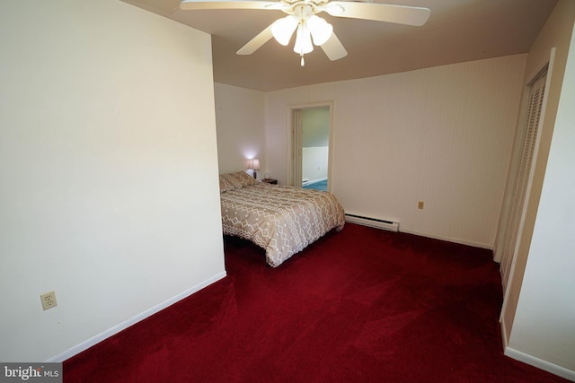 20560 Nanticoke Rd, Nanticoke, MD 21840 - carpeted bedroom featuring baseboard heating and baseboards