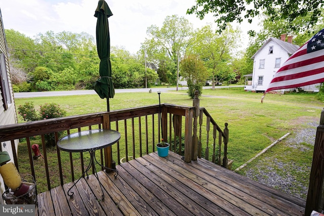 20560 Nanticoke Rd, Nanticoke, MD 21840 - wooden deck featuring a yard