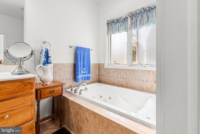 201 Henrys Mill Dr, Berlin, MD 21811 - bathroom featuring a jetted tub and vanity