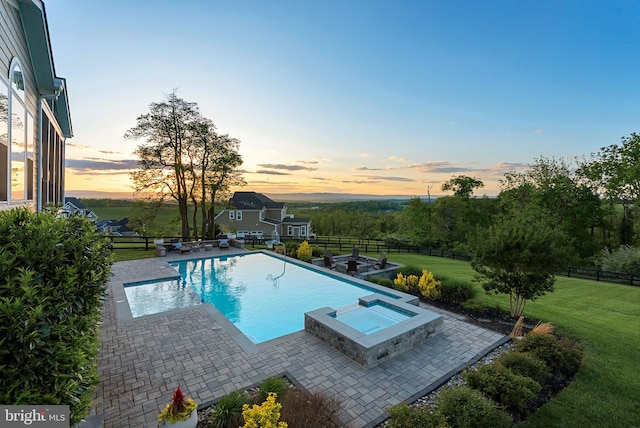16024 Waterford Crest Pl, Paeonian Springs, VA 20129 - view of pool with a patio and a pool with connected hot tub