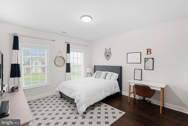 16024 Waterford Crest Pl, Paeonian Springs, VA 20129 - bedroom featuring baseboards, wood finished floors, and an office area