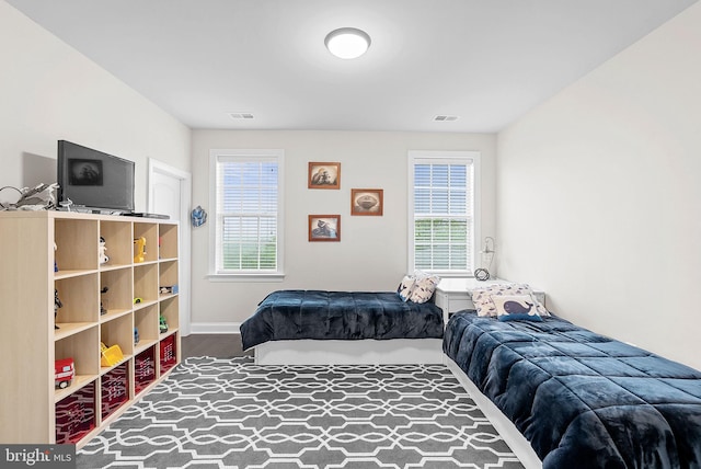16024 Waterford Crest Pl, Paeonian Springs, VA 20129 - bedroom with multiple windows, wood finished floors, and baseboards