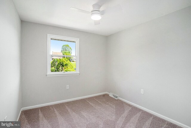 748 Jefferson St, Red Hill, PA 18076 - spare room with ceiling fan, carpet, and baseboards