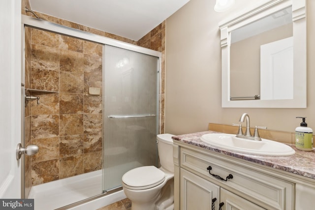 22615 Upperville Heights Sq, Ashburn, VA 20148 - full bath featuring a shower stall, toilet, and vanity