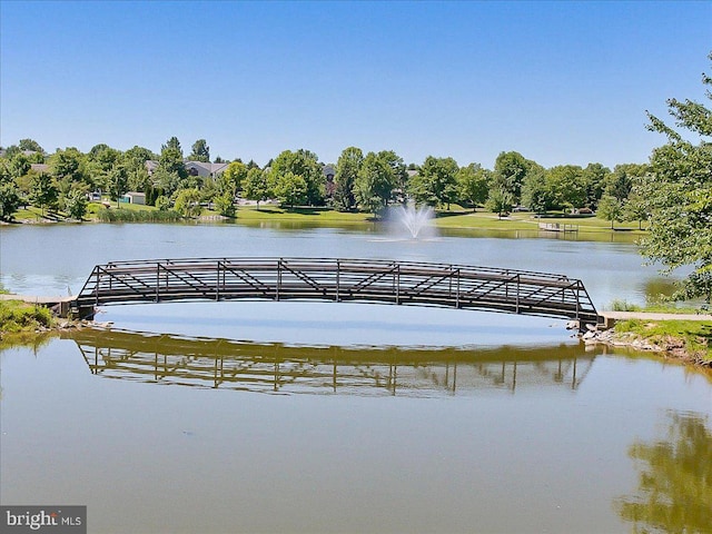 2400 Dominion Dr Unit 3D, Frederick, MD 21702 - dock featuring a water view and view of wooded area