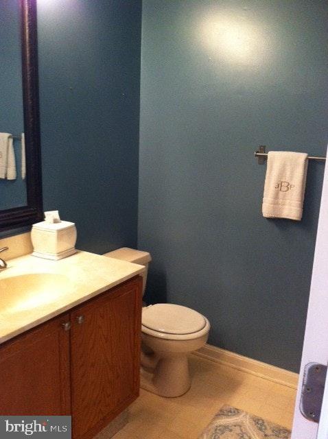 2400 Dominion Dr Unit 3D, Frederick, MD 21702 - half bathroom featuring vanity and toilet