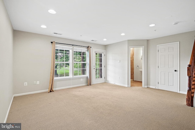 10016 Love Song Ct, Laurel, MD 20723 - unfurnished bedroom featuring baseboards, light colored carpet, and recessed lighting