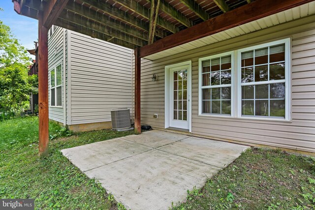 10016 Love Song Ct, Laurel, MD 20723 - view of patio / terrace with central AC