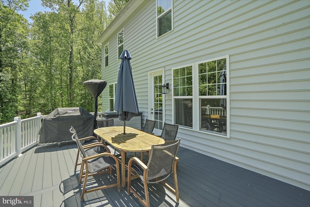 133 Greentree Farm Dr, Dickerson, MD 20842 - wooden terrace featuring outdoor dining area