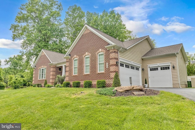 2906 Cornus Way, Joppa, MD 21085 - view of front of house featuring an attached garage, driveway, a front lawn, and a shingled roof