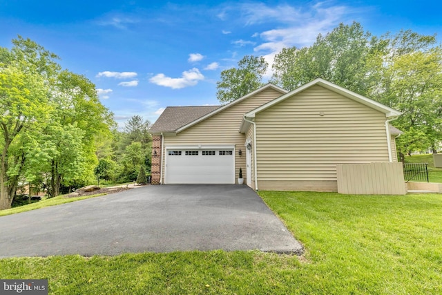 2906 Cornus Way, Joppa, MD 21085 - view of side of property featuring driveway, a garage, and a yard