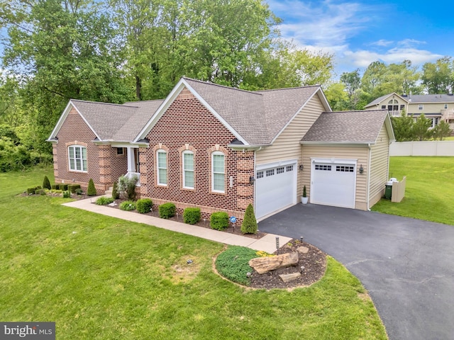 2906 Cornus Way, Joppa, MD 21085 - view of front of house with an attached garage, driveway, a shingled roof, and brick siding