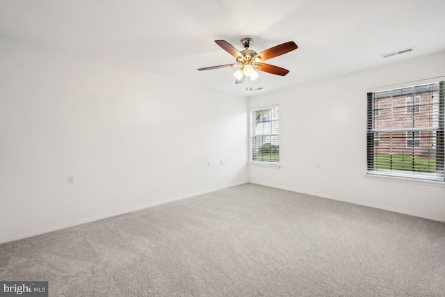 23 Village Ln Building 3 # 23A, Mount Laurel, NJ 08054 - spare room featuring carpet, a ceiling fan, and baseboards