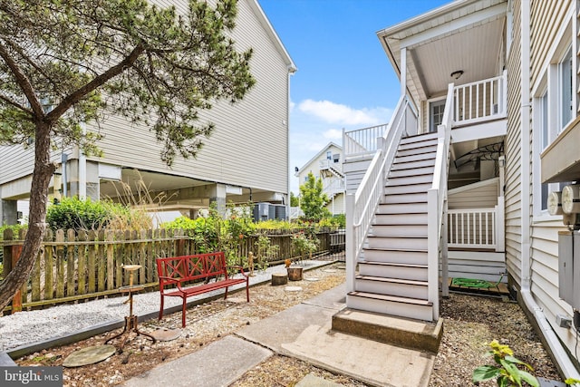 1004 Philadelphia Ave, Ocean City, MD 21842 - view of yard with stairs and fence