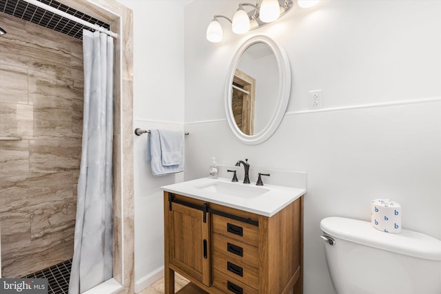1004 Philadelphia Ave, Ocean City, MD 21842 - bathroom featuring a stall shower, vanity, and toilet