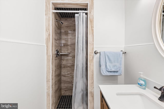 1004 Philadelphia Ave, Ocean City, MD 21842 - bathroom with tiled shower and vanity