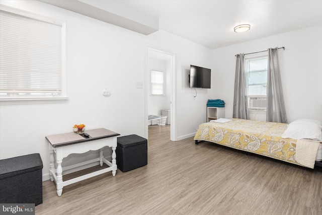 1004 Philadelphia Ave, Ocean City, MD 21842 - bedroom featuring wood finished floors, baseboards, and cooling unit