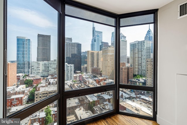2018 Walnut St Unit 19Gh, Philadelphia, PA 19103 - sunroom featuring a view of skyline