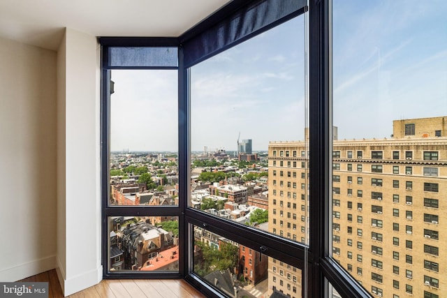 2018 Walnut St Unit 19Gh, Philadelphia, PA 19103 - unfurnished sunroom featuring a city view