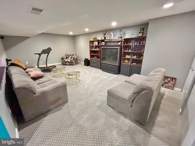 52 Dalton Way, Southampton, PA 18966 - living room featuring carpet flooring and recessed lighting