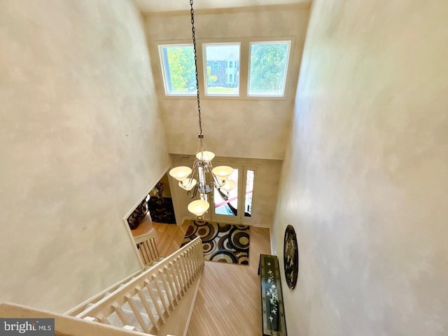 52 Dalton Way, Southampton, PA 18966 - entrance foyer with a high ceiling and a chandelier