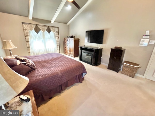 52 Dalton Way, Southampton, PA 18966 - carpeted bedroom featuring a glass covered fireplace and baseboards