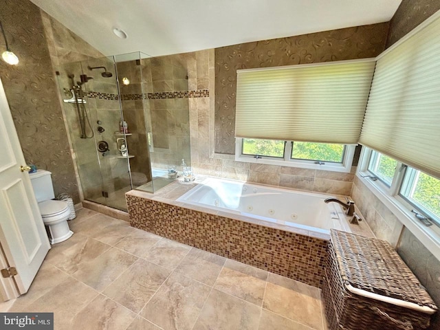 52 Dalton Way, Southampton, PA 18966 - full bath featuring toilet, healthy amount of natural light, a shower stall, and a jetted tub