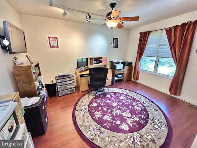 52 Dalton Way, Southampton, PA 18966 - office with wood finished floors and ceiling fan