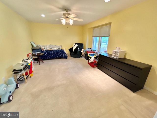 52 Dalton Way, Southampton, PA 18966 - carpeted bedroom with recessed lighting and a ceiling fan