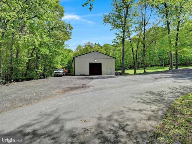 773 S Rte 183, Schuylkill Haven, PA 17972 - detached garage featuring a view of trees