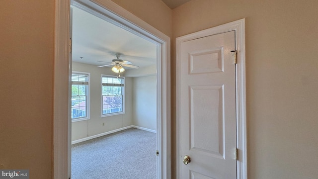 208 Eastern Ave, Annapolis, MD 21403 - hallway with carpet and baseboards