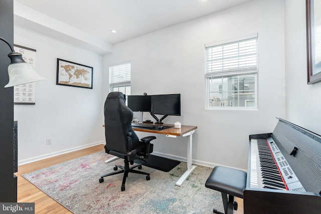 2113 Montrose St, Philadelphia, PA 19146 - office space featuring wood finished floors, baseboards, and recessed lighting