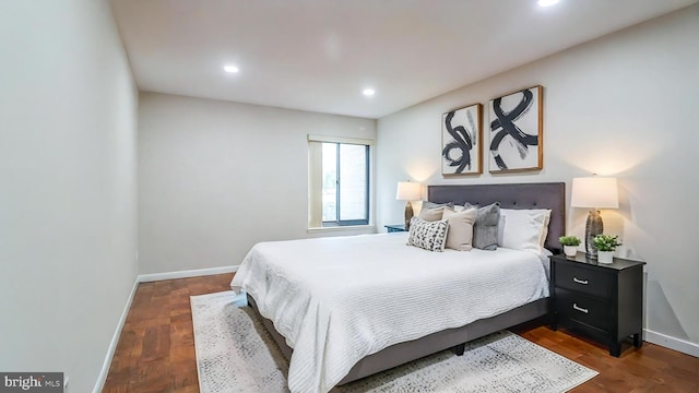 3100 S Manchester St Unit 224, Falls Church, VA 22044 - bedroom with baseboards and recessed lighting