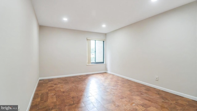 3100 S Manchester St Unit 224, Falls Church, VA 22044 - spare room featuring baseboards and recessed lighting