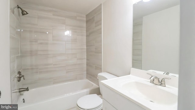 3100 S Manchester St Unit 224, Falls Church, VA 22044 - full bathroom featuring toilet, bathtub / shower combination, and vanity