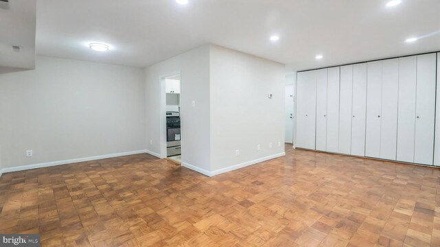 3100 S Manchester St Unit 224, Falls Church, VA 22044 - basement with baseboards and recessed lighting