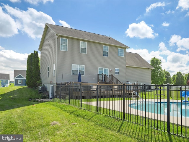 67 Tinning Ct, Hedgesville, WV 25427 - back of property with central AC unit
