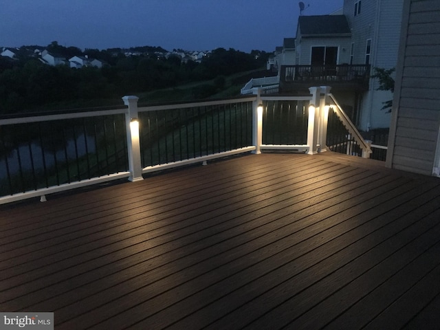 85 Malek Dr, Hanover, PA 17331 - view of deck at night